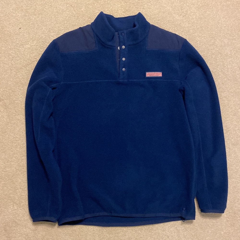 Vineyard Vines Snap Fleece Pullover Men’s. Size M